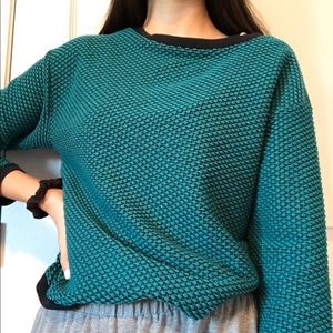 blue/turquoise long sleeve